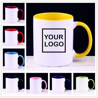 11 Oz. Internal-Color Coffee Ceramic Mug