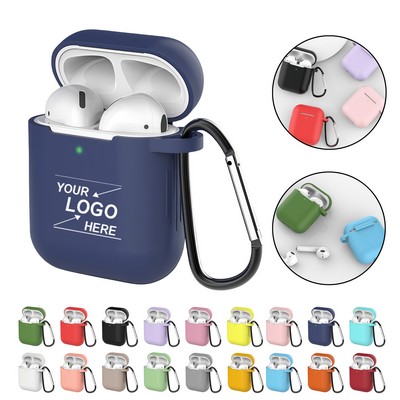 Silicone Earbud Case with Keychain Clip