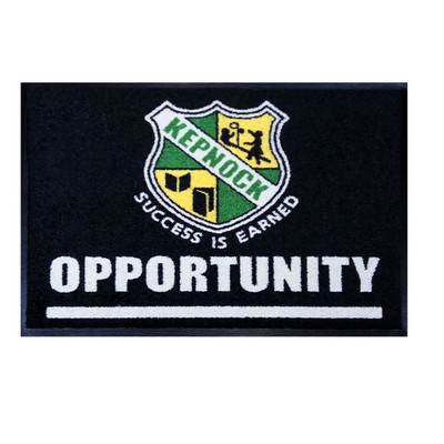 Economic Budget FULL COLOR IMPRINT Logo Mat Commercial Grade In/Outdoor Starting size 3x4(ft)