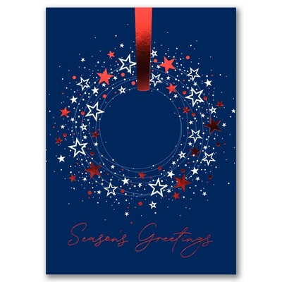 Scarlet Stars Holiday Card