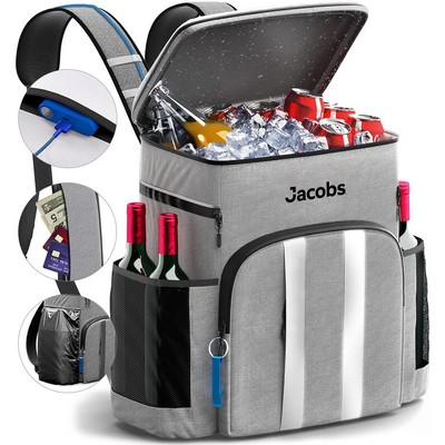 Backpack Cooler Beach Cooler Backpack Insulated Leak Proof - Soft Cooler Bag for Picnic, Camping,