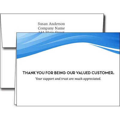 Customer Appreciation Greeting Cards w/Imprinted Envelopes