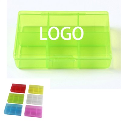 Six-Compartment Clear Pill Organizer
