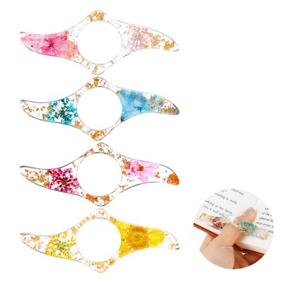 Dried Flower Thumb Book Page Holder