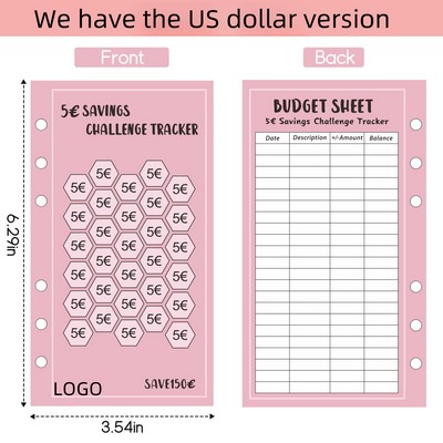 6-Hole A6 Savings Tracker Card
