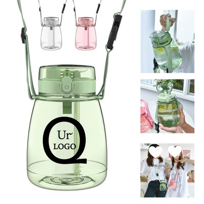 44 Oz Dual-Purpose Straw Drinking Bottle