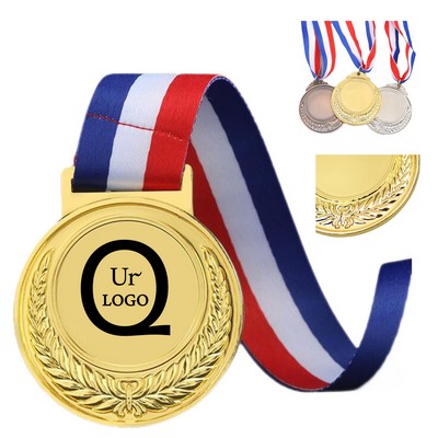 Customized Sports Medal w/ Lanyard