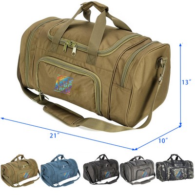 Sports Duffel Bag with Shoe Compartment