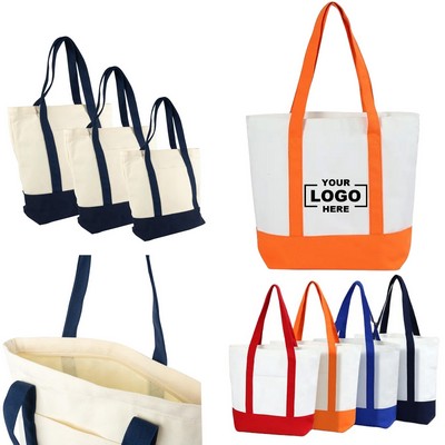 Colorful Cotton Tote Bags for Shopping and Promotions