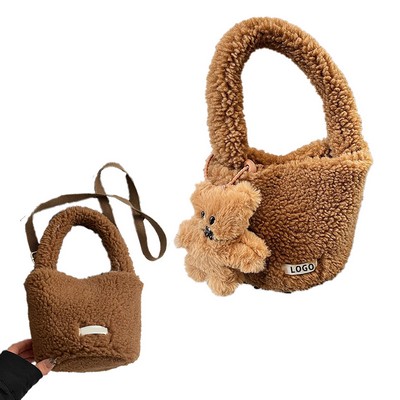 Healing Bear Pendant Plush Bag