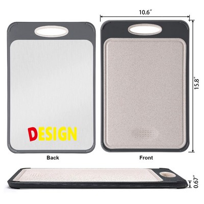 Double Sided Stainless Steel Cutting Board