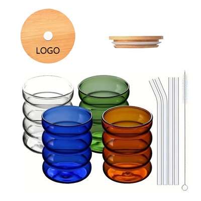 Wave Shape Drinking Glasses