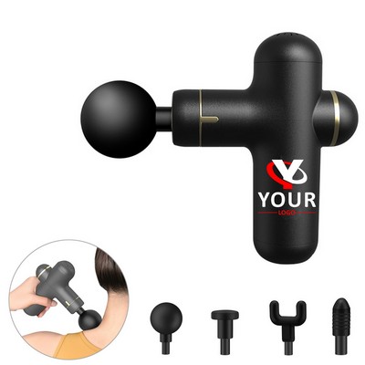 Muscle Massager Tool With 4 Vibration Speeds And Interchangeable Heads