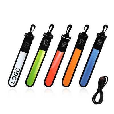 LED Glowing Reflective Backpack Pendants