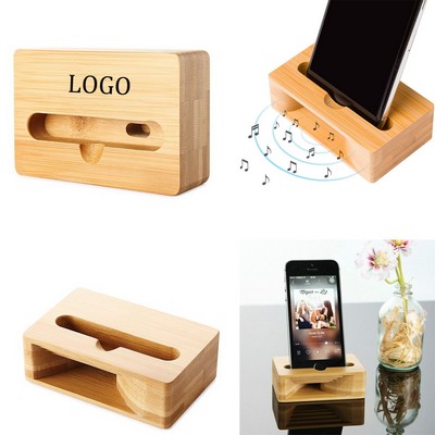 Wooden Amplifying Phone Stand