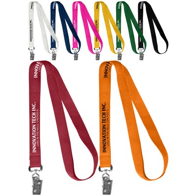 0.62" Polyester Silkscreen Lanyard