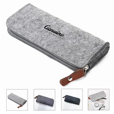 Felt Zippered Stationery Pouch
