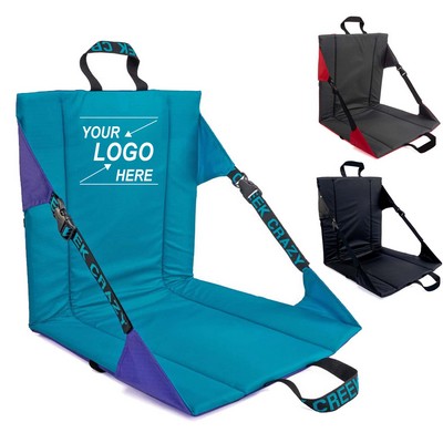 Comfortable Stadium Seat Cushion with Carry Strap.