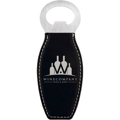 Leatherette Bottle Opener with Magnet