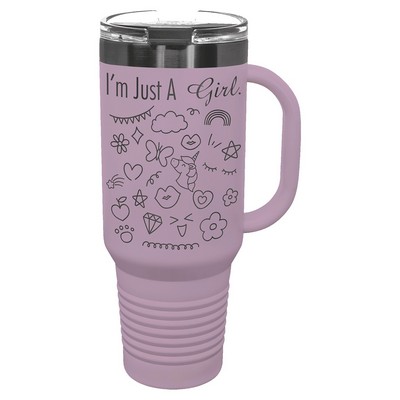 PC 40 oz. Moody Lilac/Ghost Black ION-Plated Travel Mug