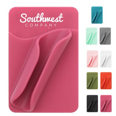 Flexible Silicone Lipstick Holder with Card Slot