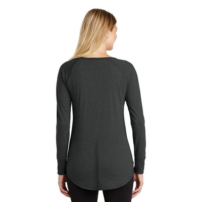 District Women's Perfect Tri Long Sleeve Tunic Tee.
