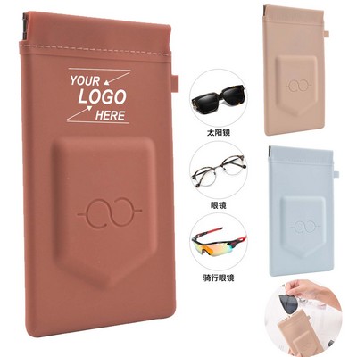 Soft Leather Sunglasses Bag.