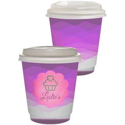 10 oz. Full Color Insulated Paper Cup With Lid