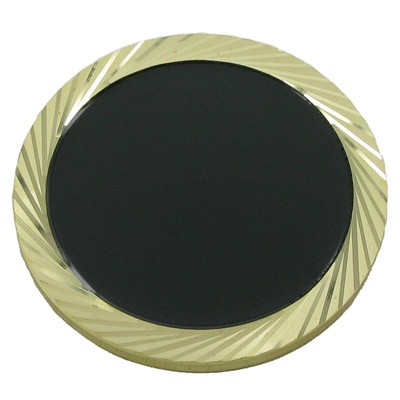 1 1/4" Diamond Engraved Black Pin