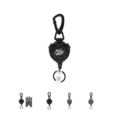 Retractable Carabiner Heavy Duty Keychain