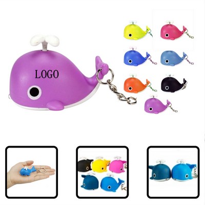 Whale Shaped LED Light Keychain