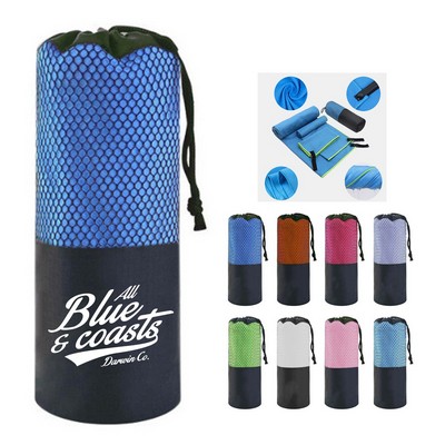 Microfiber Camping Towel with Mesh Bag