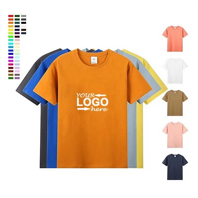 Unisex Short Sleeve Pure Cotton T-shirt