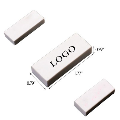 White Rectangular Eraser