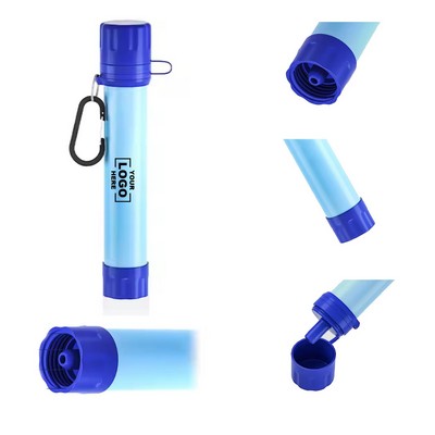 Miniature Double Filtration Water Purification Straw with a 1000L (264Gal) Capacity
