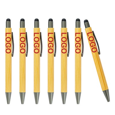 Bamboo Stylus Gel Pen Quick Dry