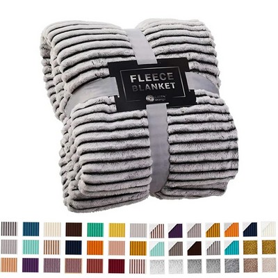 50 Inches x 60 Inches Fleece Throw Blanket