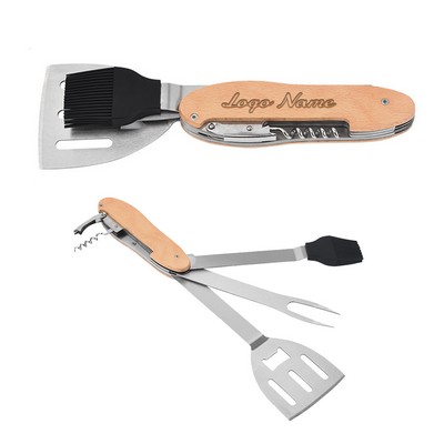 5-in-1 Folding Stainless Steel BBQ Multi Tool MOQ 50