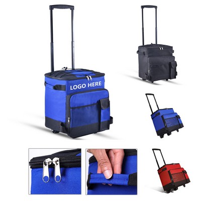 43L Insulated Cooler Bag With Wheels