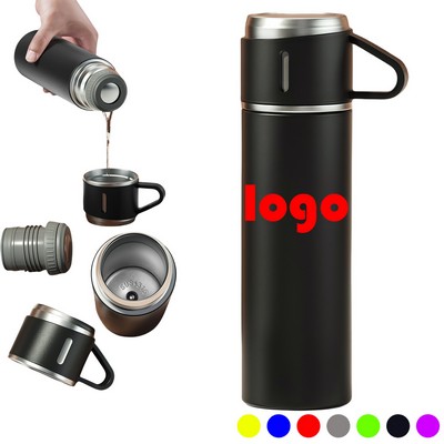 17 Oz Stainless Steel Vacuum Flask Thermo Bottle With Cup