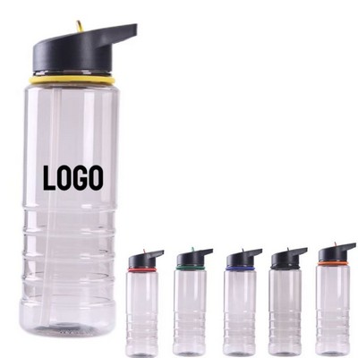 27 Oz Plastic Straw Water Bottle