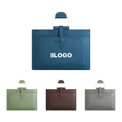 PU Leather Documents Bag