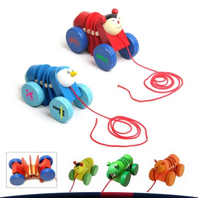 Velori Wooden Pull Along Toy Car