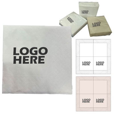 4.5"L x 4.5"W 2 Ply Tissue Napkin