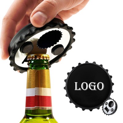 Bottle Cap Shaped Magnetic Bottle Opener