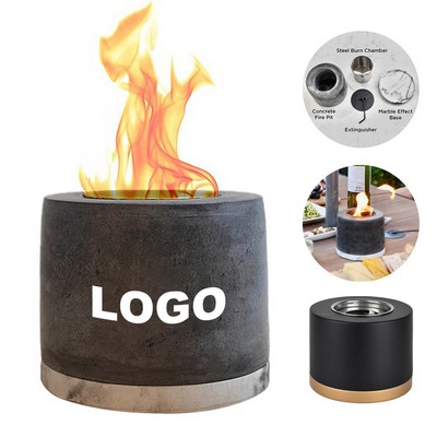 Portable Concrete Tabletop Fire Pit
