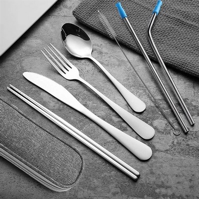 Travel Utensils Set with Case
