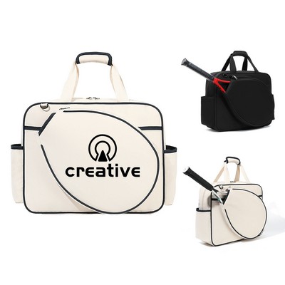 Tennis Racket Shoulder Tote Bag