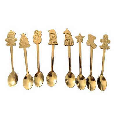 MOQ100 Stainless Steel Christmas Spoons
