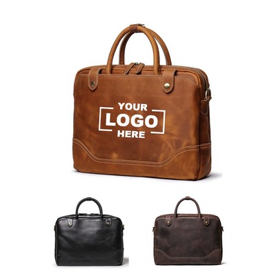 Classic Vintage Leather Briefcase